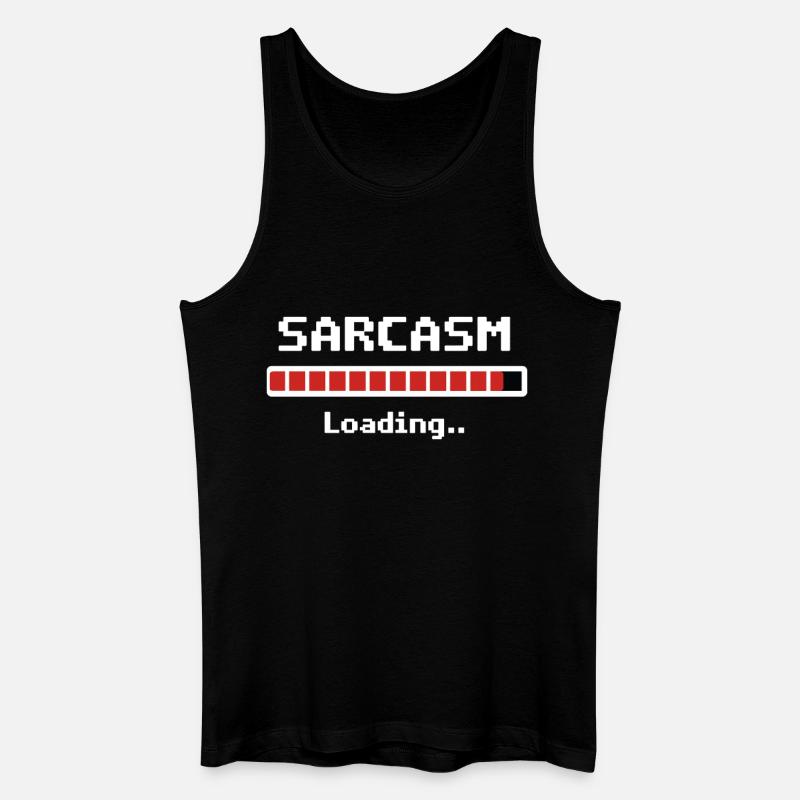 Sarcasm Loading Humor - Men’s Organic Tank Top - black
