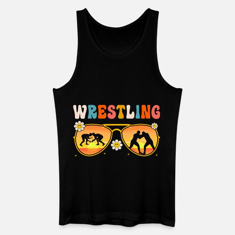 Ringen - Männer Bio Tank Top - Schwarz