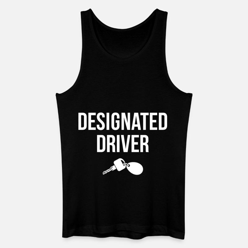Designierter Fahrer - Männer Bio Tank Top - Schwarz
