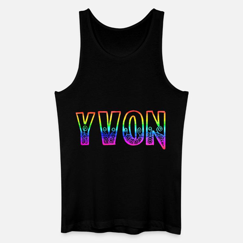 yvon rs regenbogen - Männer Bio Tank Top - Schwarz