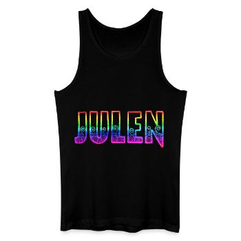 julen rs regenbogen - Männer Bio Tank Top - Schwarz - Vorne
