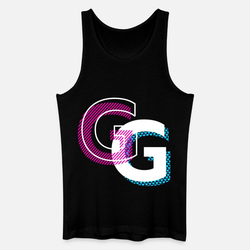 Graffiti G Design Geschenk - Männer Bio Tank Top - Schwarz