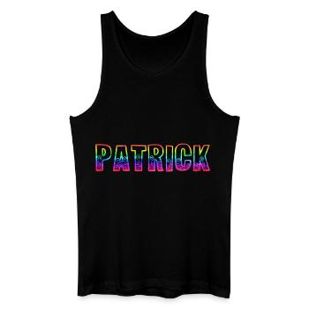 patrick rs arc-en-ciel - Débardeur bio Homme - noir - Devant