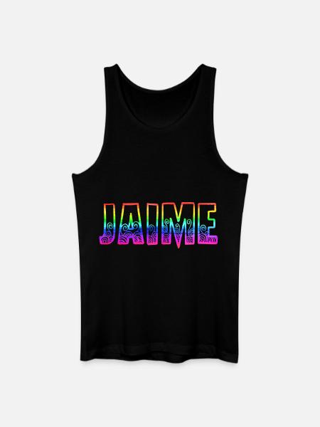 Jaime RS Rainbow - Men’s Organic Tank Top - black