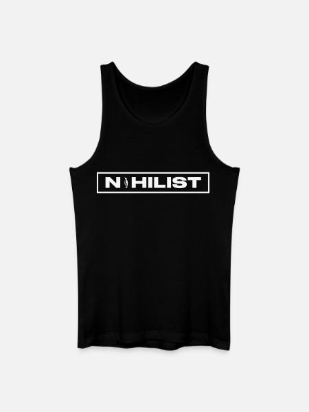 NIHILIST_PENGUIN_LIGHT - Men’s Organic Tank Top - black