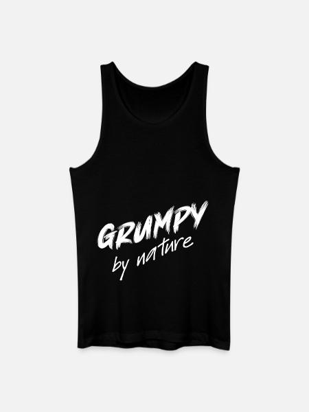 Grumpy by nature, grumpy, bad-tempered - Men’s Organic Tank Top - black