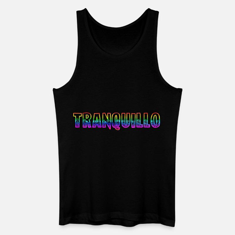 tranquillo rs regenbogen - Männer Bio Tank Top - Schwarz