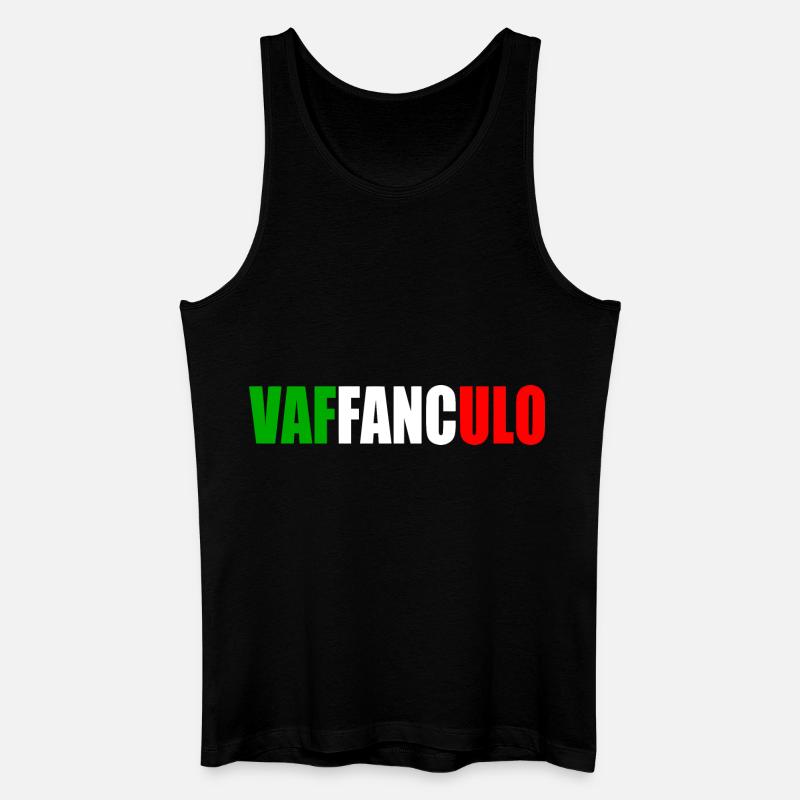 Vaffanculo - Männer Bio Tank Top - Schwarz