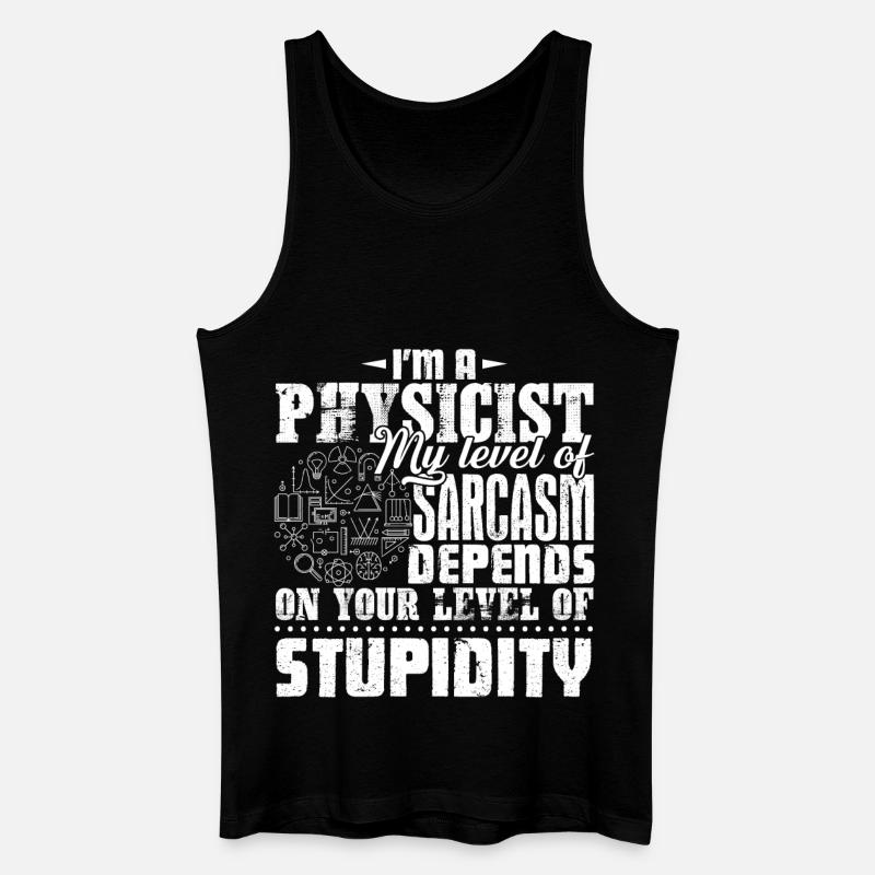 Ich bin Physiker - Männer Bio Tank Top - Schwarz