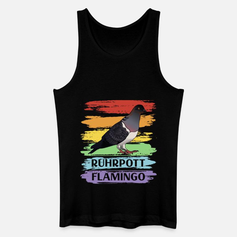 Ruhrpott Flamingo - Männer Bio Tank Top - Schwarz