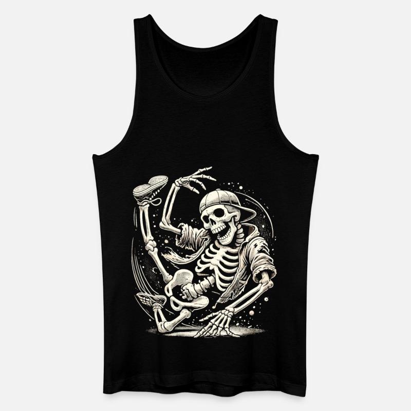Skeleton Breakdance Master - Men’s Organic Tank Top - black