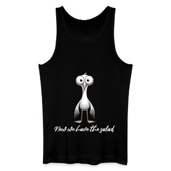 Möwe Lustiger Spruch Norddeutsch Hamburg Nordsee - Männer Bio Tank Top - Schwarz - Vorne