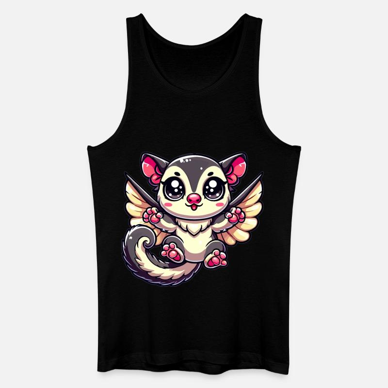 Sugar Glider - Männer Bio Tank Top - Schwarz