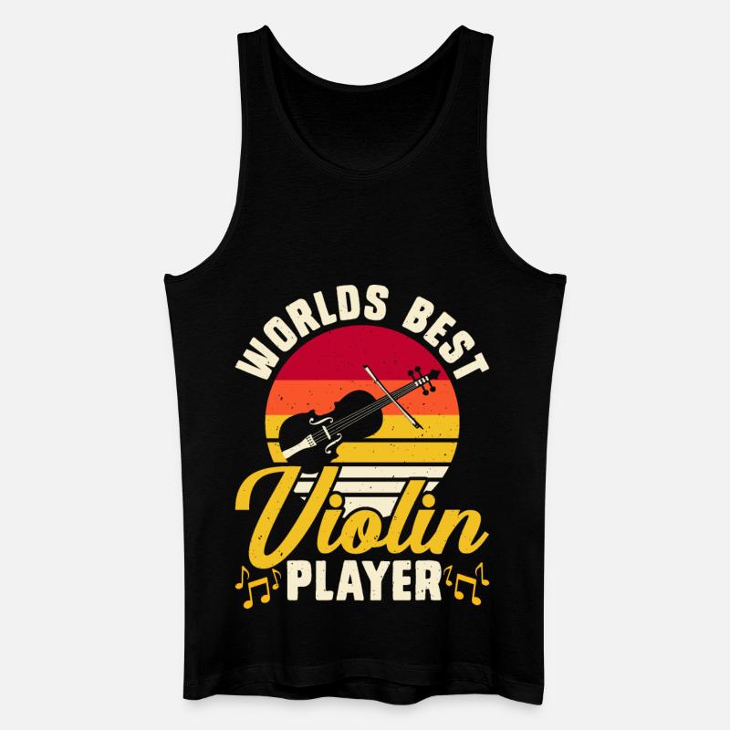 Bester Geigenspieler der Welt - Männer Bio Tank Top - Schwarz