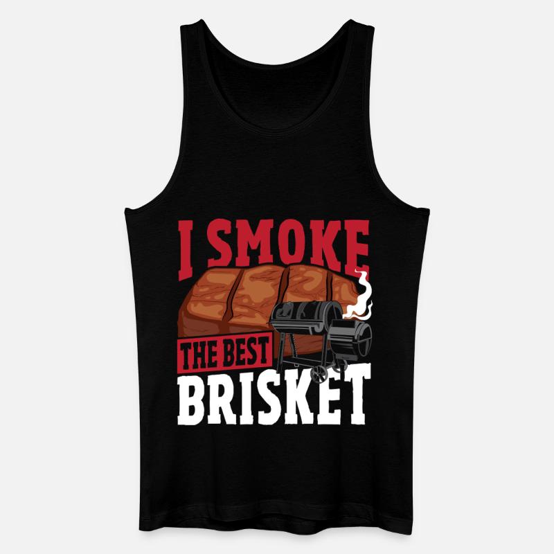Grillfleisch Gegrilltes geräuchertes Rindfleisch - Männer Bio Tank Top - Schwarz