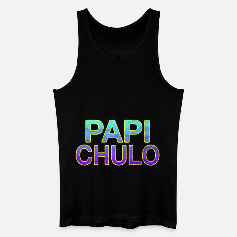 Papi Chulo - Lettrage élégant - Débardeur bio Homme - noir