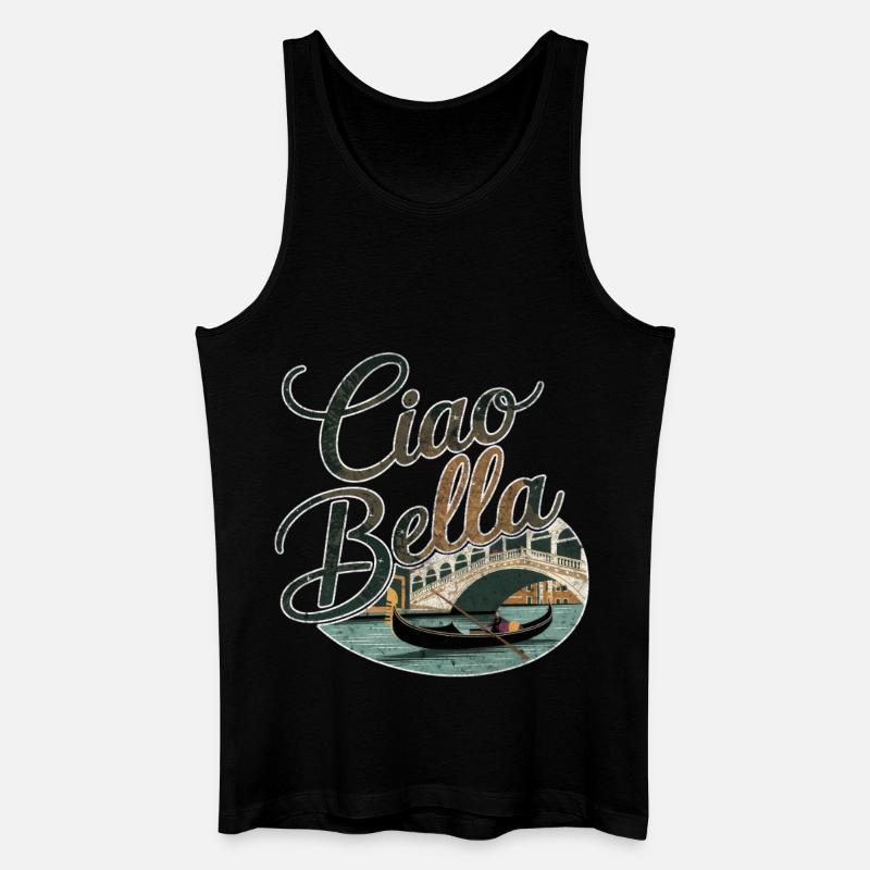 Ciao Bella - Männer Bio Tank Top - Schwarz