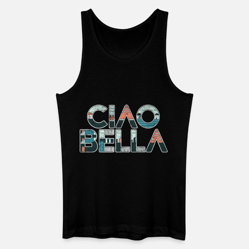 Ciao Bella - Männer Bio Tank Top - Schwarz