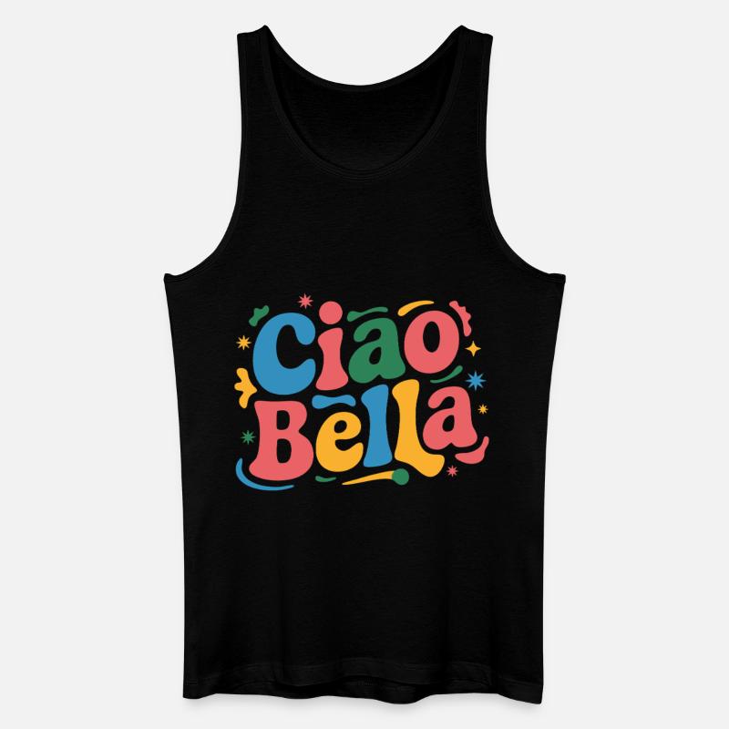 Ciao Bella - Männer Bio Tank Top - Schwarz