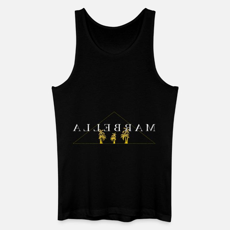 Marbella - Männer Bio Tank Top - Schwarz