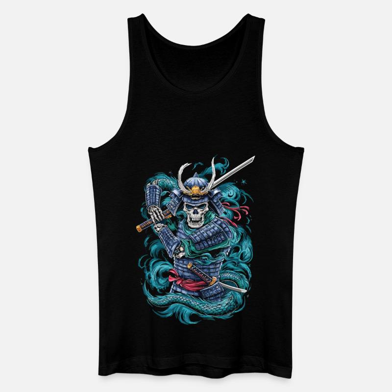 Ghostly Samurai Warrior - Men’s Organic Tank Top - black