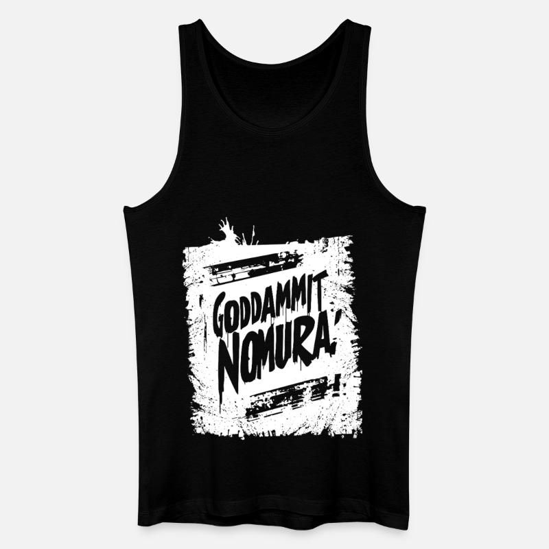 Goddammit Nomura – Graffiti Design - Männer Bio Tank Top - Schwarz