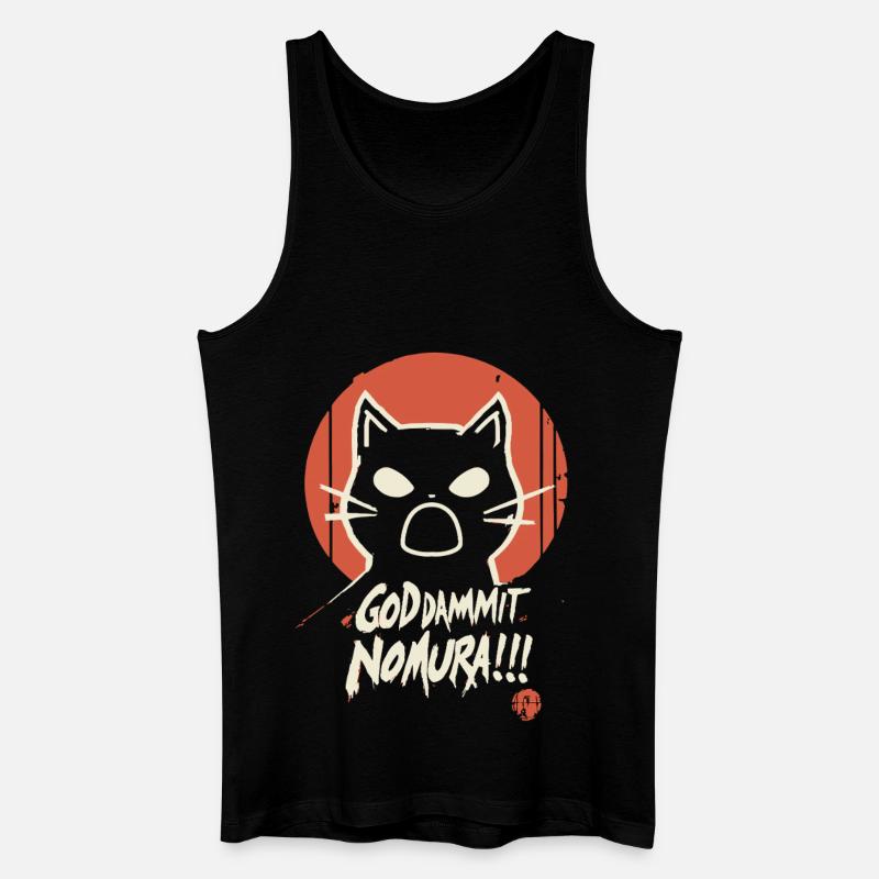 Goddammit Nomura – Katzen Design - Männer Bio Tank Top - Schwarz