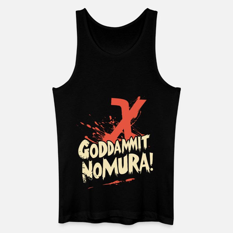 Goddammit Nomura – X Design - Männer Bio Tank Top - Schwarz
