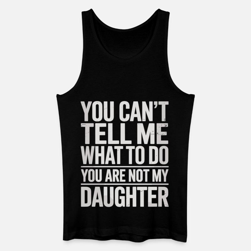 J’écoute simplement ma fille - Débardeur bio Homme - noir