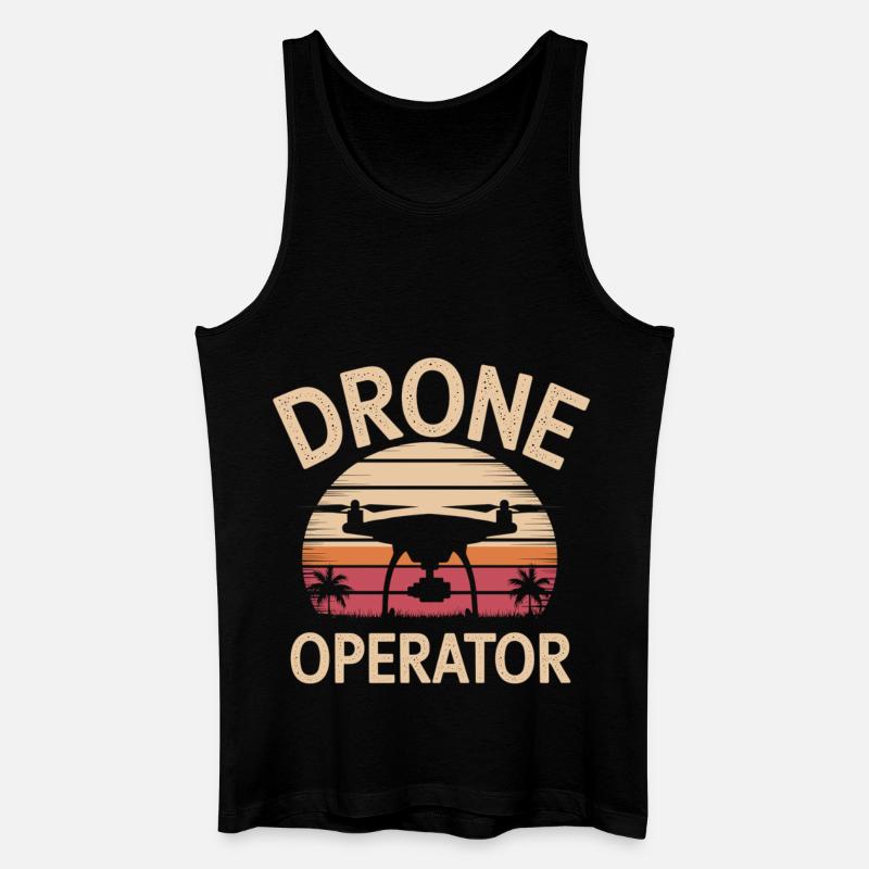 Drone Pilot Sunset - Men’s Organic Tank Top - black
