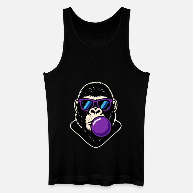 Bubble Gorilla - Männer Bio Tank Top - Schwarz