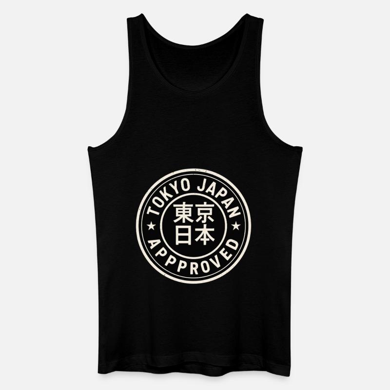 Tokyo Approved - Männer Bio Tank Top - Schwarz