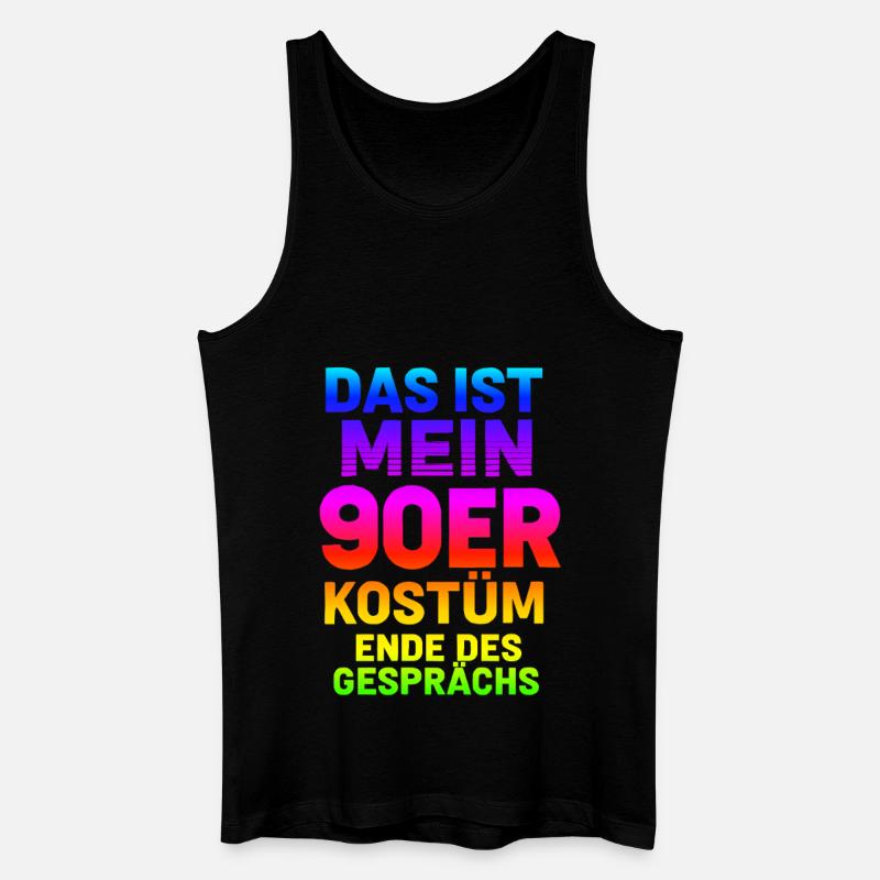 Mein90er Kostüm - Männer Bio Tank Top - Schwarz