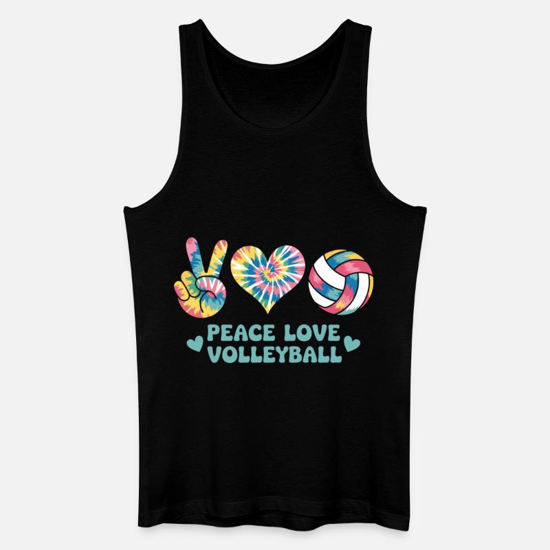 Pace Amore Pallavolo - Canotta ecologica da uomo - nero