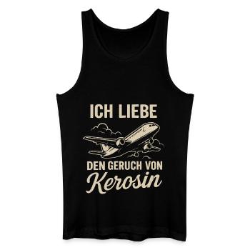 J’adore l’odeur du kérosène - Débardeur bio Homme - noir - Devant