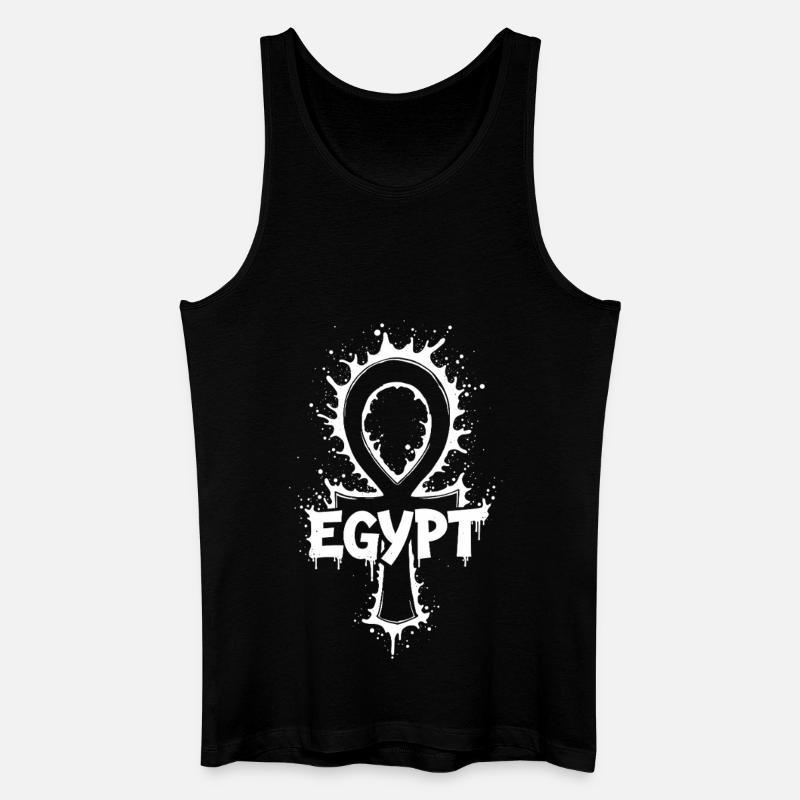 Égypte Ankh Splash - Débardeur bio Homme - noir
