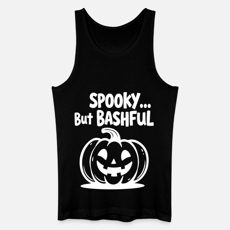 Spooky but Bashful - Männer Bio Tank Top - Schwarz