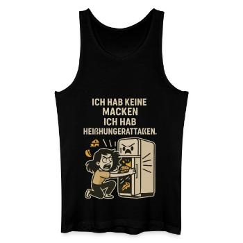 Cravings Fridge Saying Shirt - Men’s Organic Tank Top - black - Front
