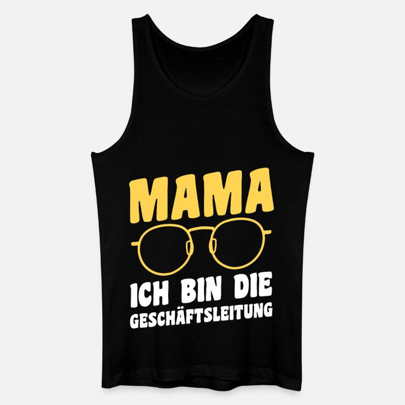 Geschäftsleitung Mutter Team Mama - Männer Bio Tank Top - Schwarz