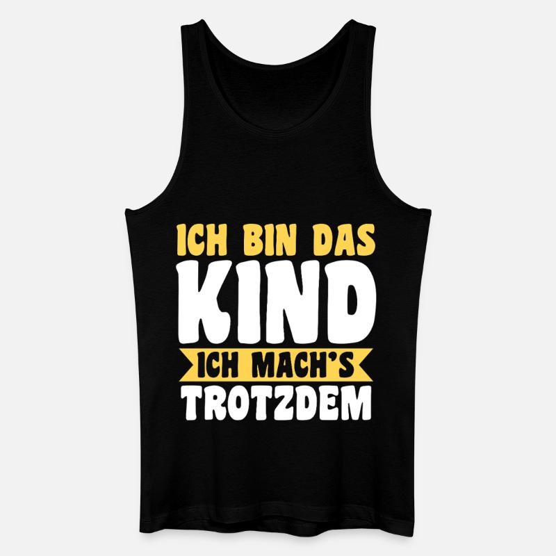 Tochter Sohn - Männer Bio Tank Top - Schwarz