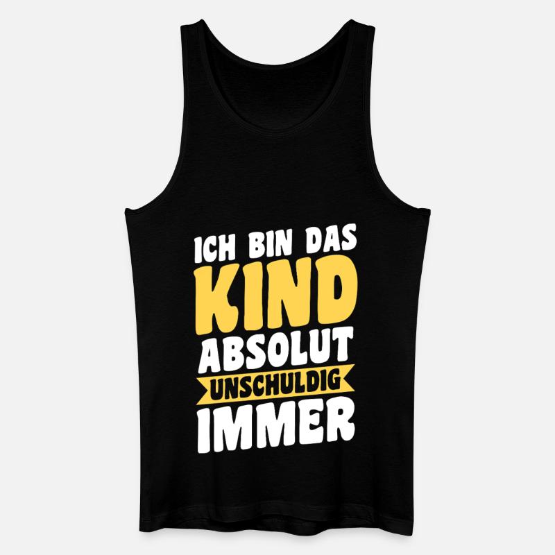 Tochter Sohn - Männer Bio Tank Top - Schwarz