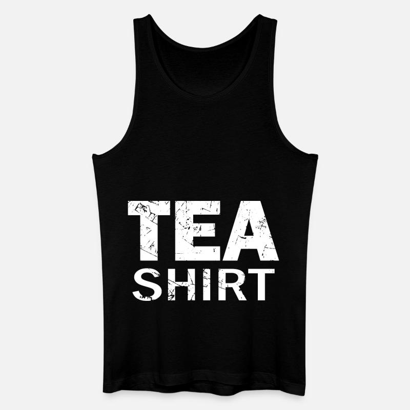 Tee-Hemd - Männer Bio Tank Top - Schwarz