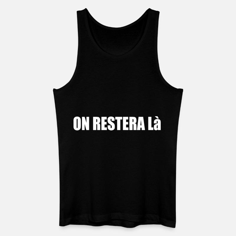 Belassen Sie es dabei - Männer Bio Tank Top - Schwarz