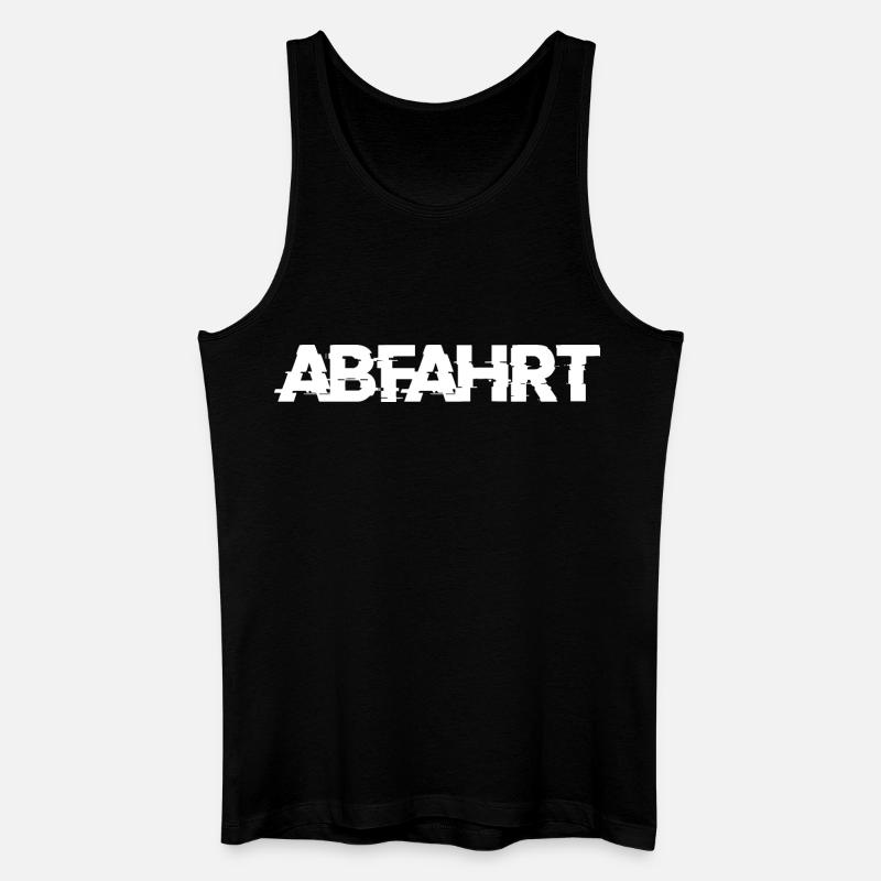 Abfahrt - Männer Bio Tank Top - Schwarz