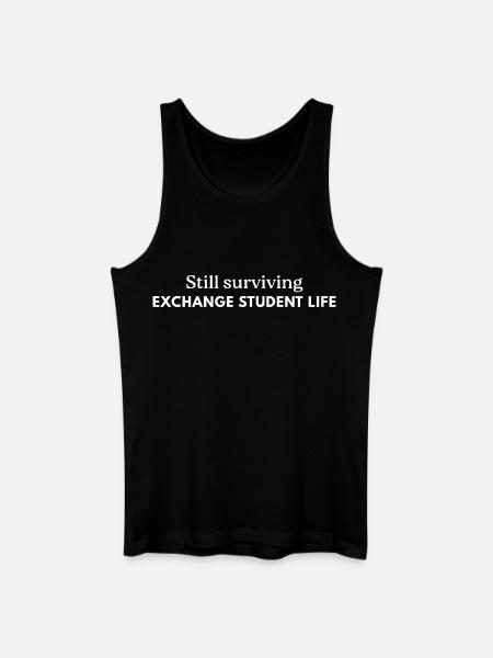 Still surviving exchange student life  - Männer Bio Tank Top - Schwarz
