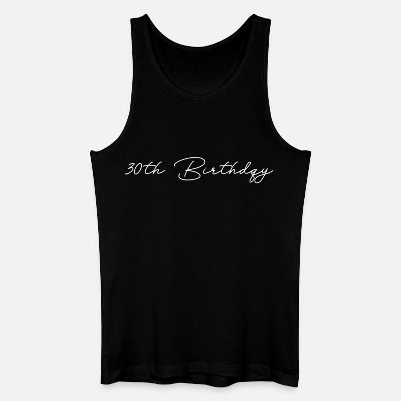 30th Birthday - Männer Bio Tank Top - Schwarz