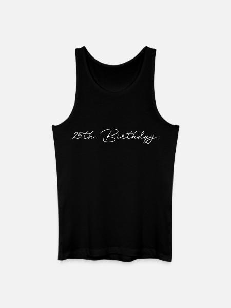 25th birthday - Men’s Organic Tank Top - black
