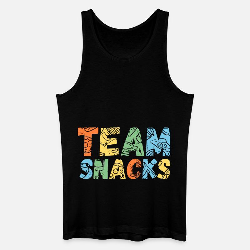 Team Snacks - Männer Bio Tank Top - Schwarz
