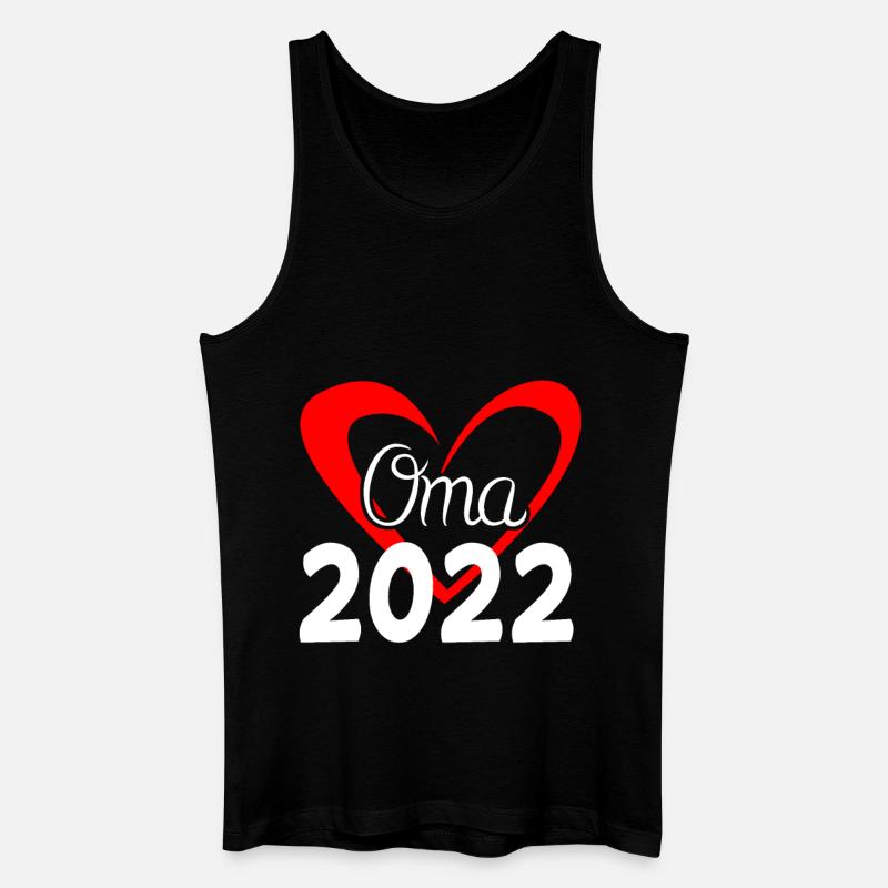 Oma 2022 - Werdende Oma - Männer Bio Tank Top - Schwarz