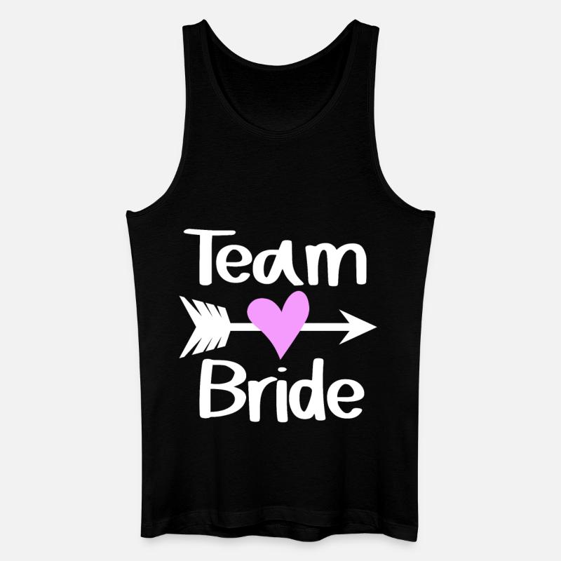 Team Braut - Männer Bio Tank Top - Schwarz